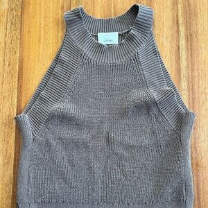 Aritzia Knit Top in Taupe